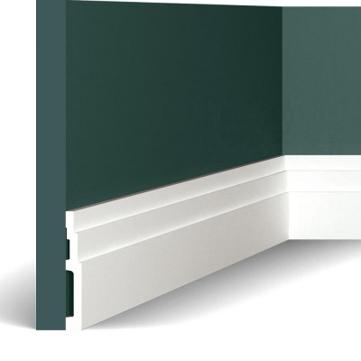 Decovision 12cm Hot Selling Waterproof Polyurethane Pu Decorative Skirting Board For Interior Decor